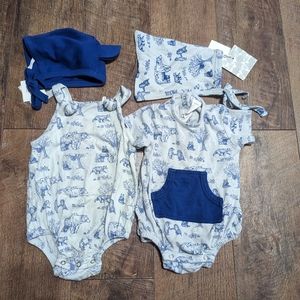 6-12 mo Kate quinn Blue Bear family baby boy girl gender neutral